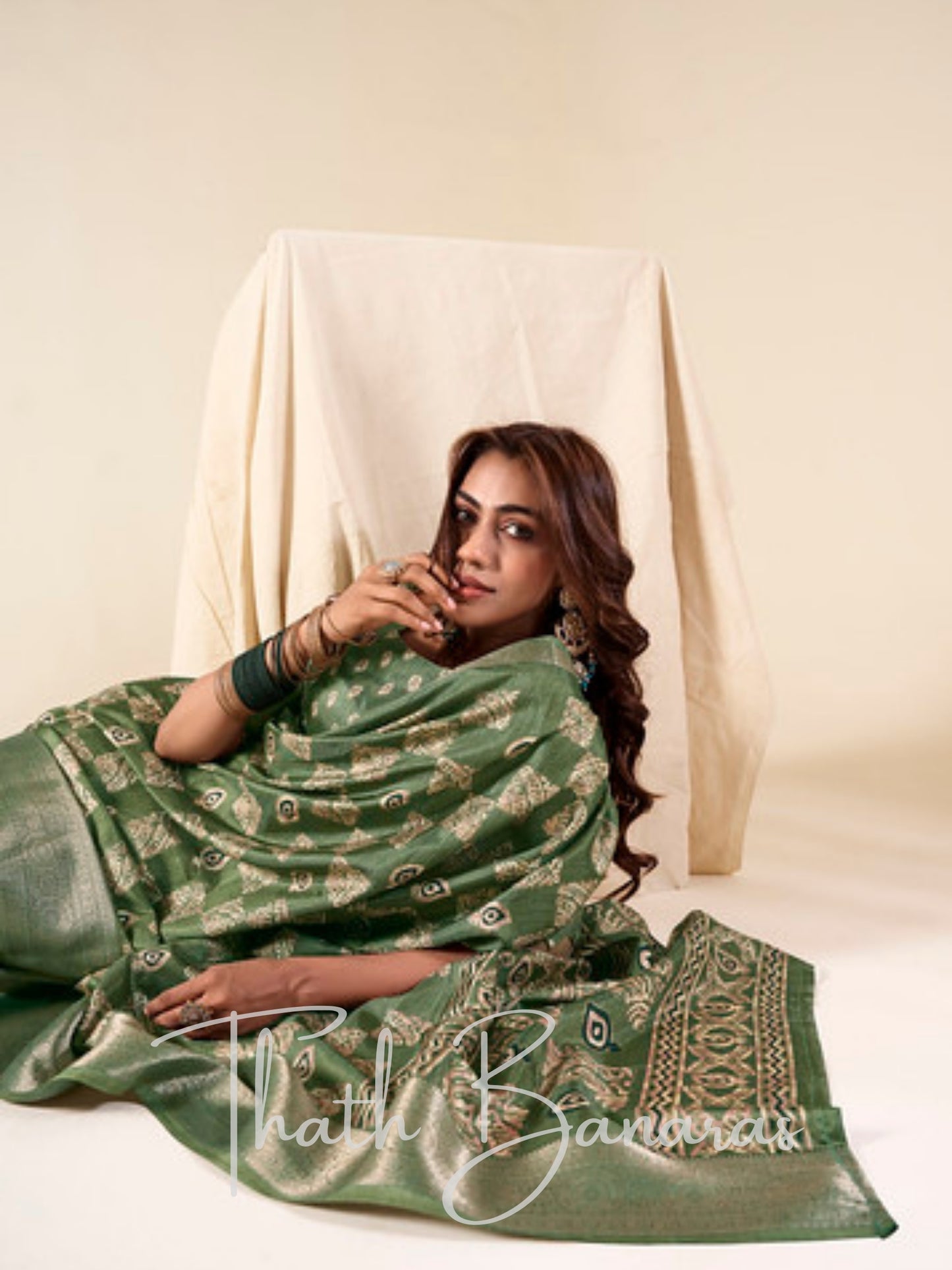 Refreshing Green MulMul Cotton Saree with Glimmering Zari Borders