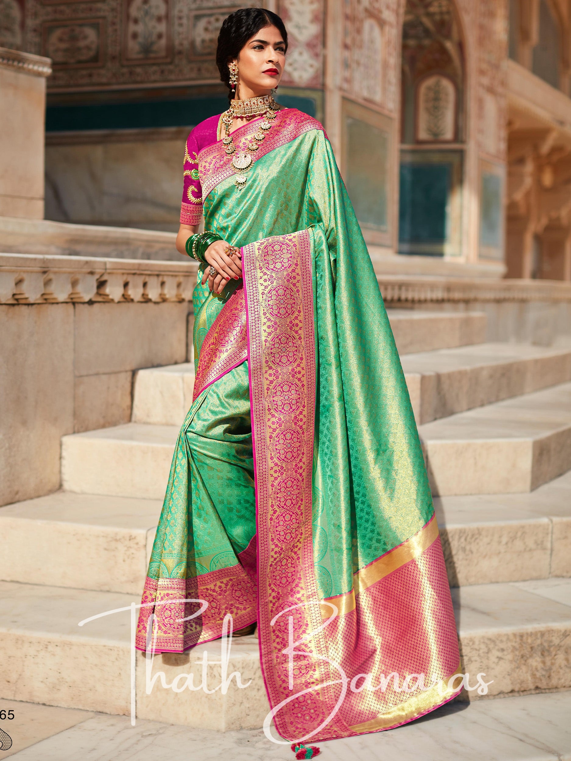 LIME GREEN ZARI WOVEN TRADITIONAL PAITHANI SILK SAREE – zarikaariindia.com