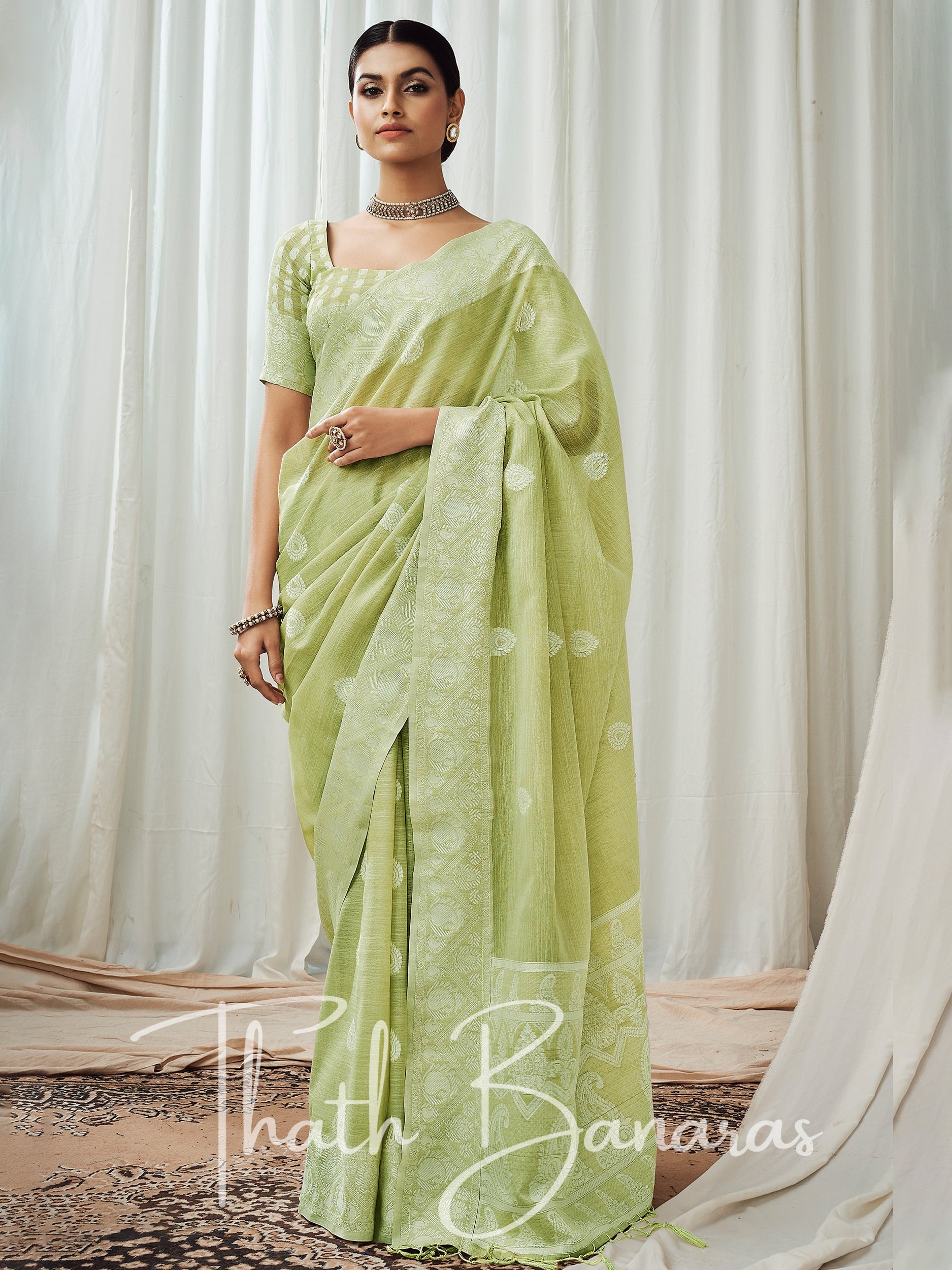 Lime Green Net Embroidered Lehenga Saree Set Design by Peppermint Diva at  Pernia's Pop Up Shop 2024